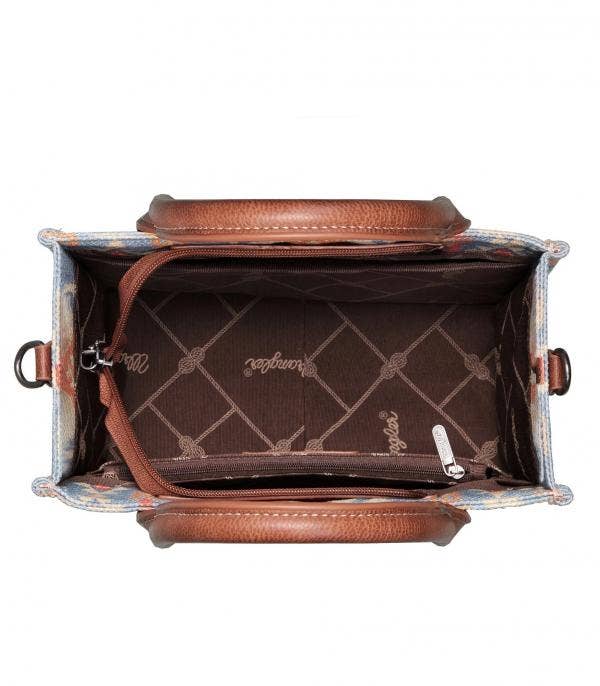 Montana West Wrangler Aztec Tote: Gray
