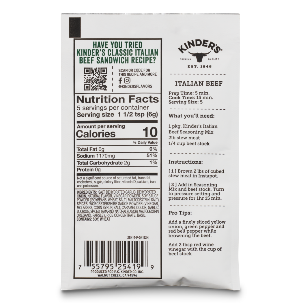 Beef Seasoning Italian Beef