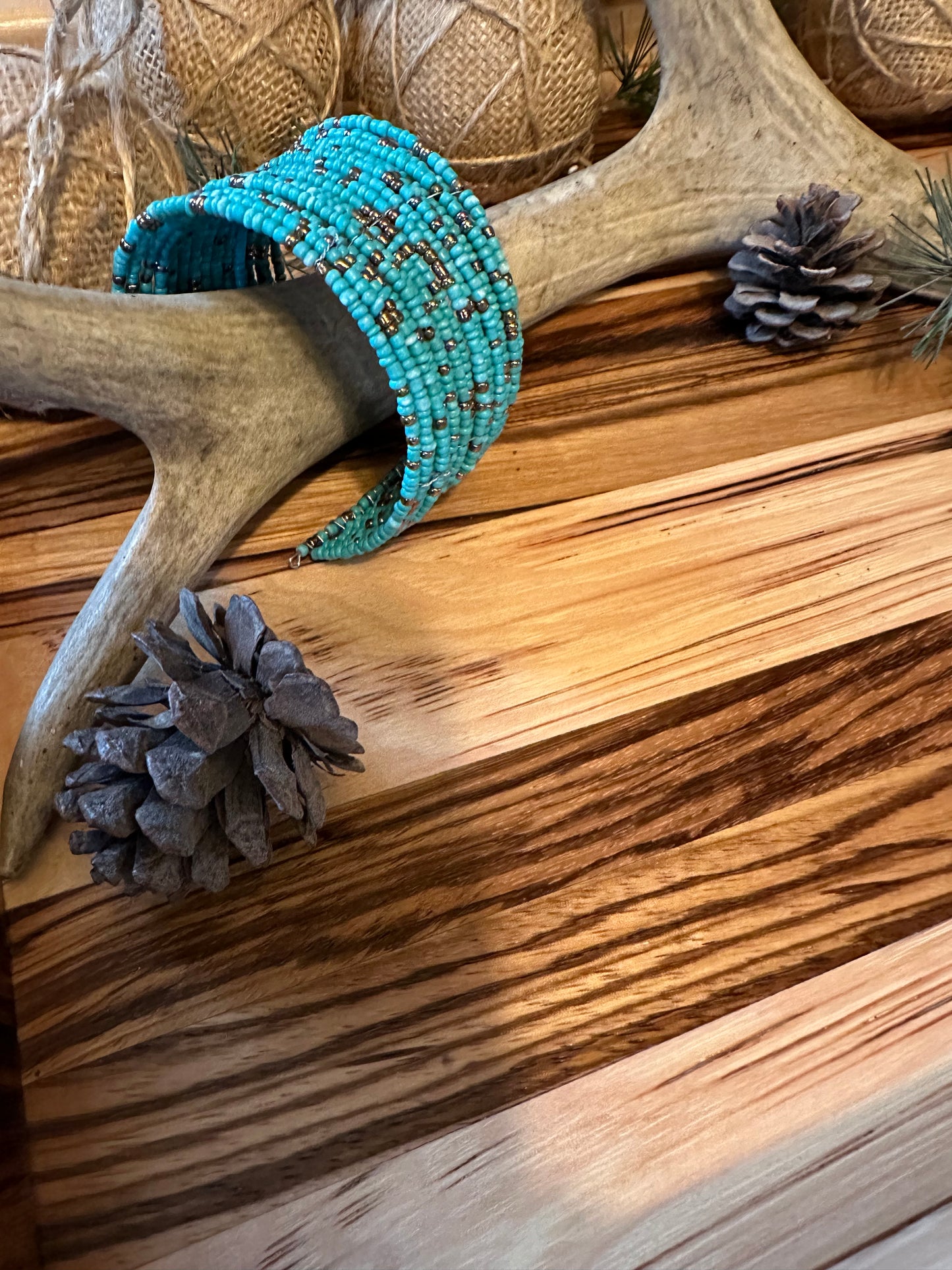 Bohemian Beaded Bracelet Cuff