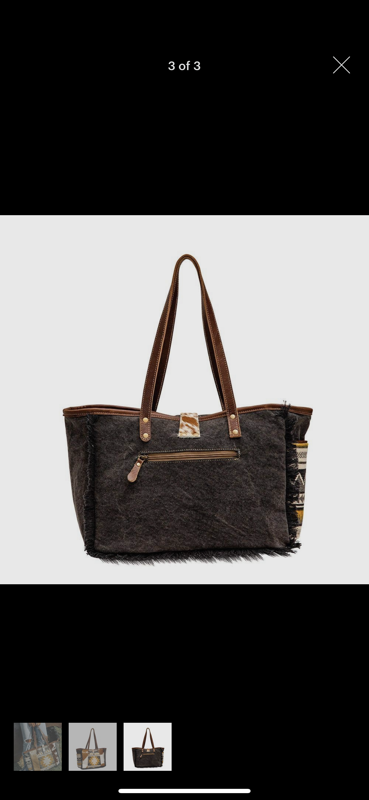 Aztec Cowhide Small Tote Purse Myra