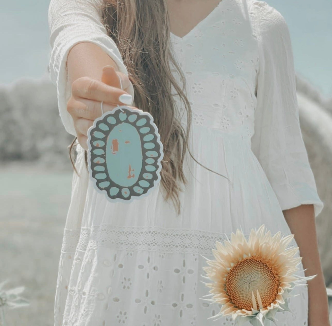 Large Turquoise Stone Air Freshener