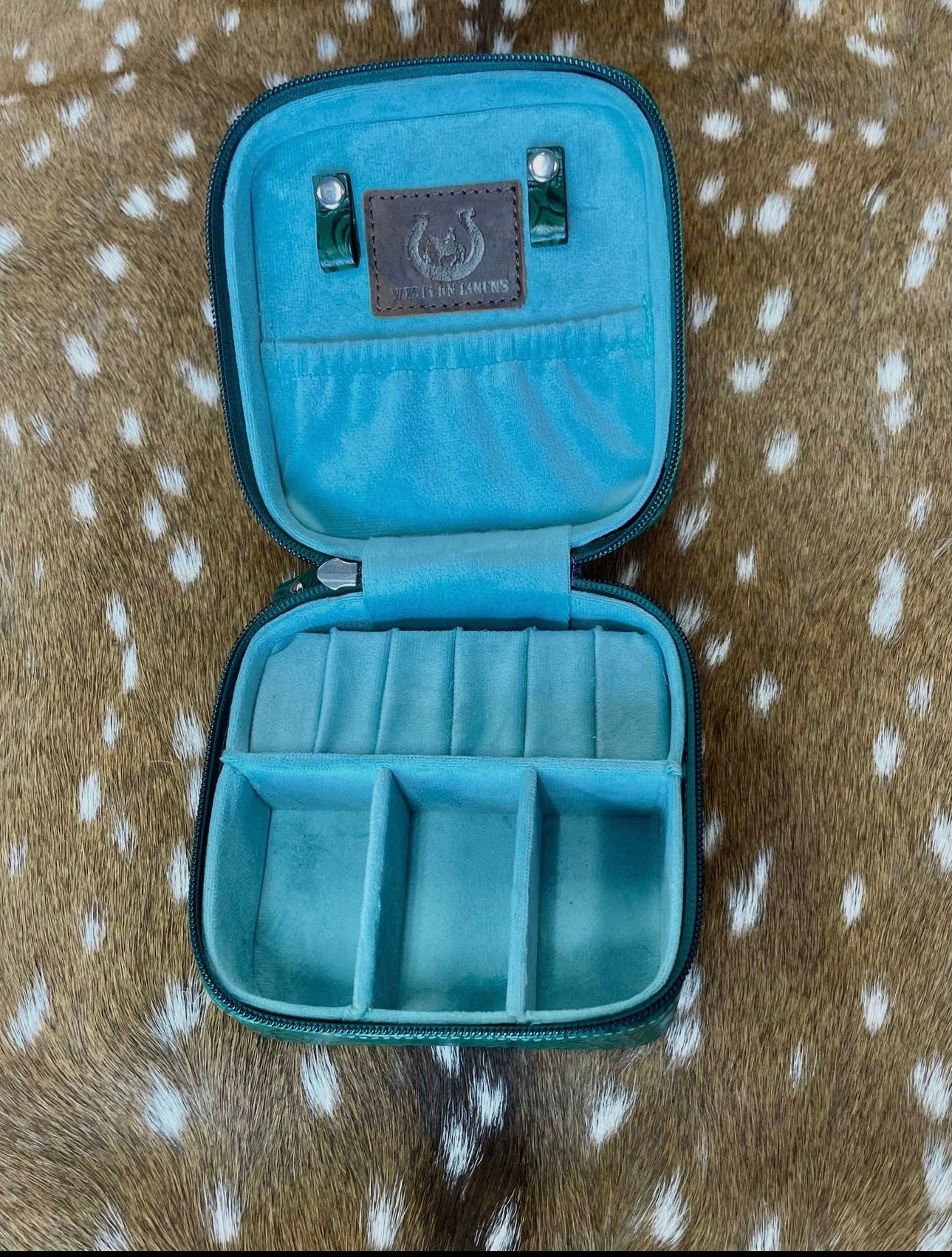Green Leathern Jewelry Box