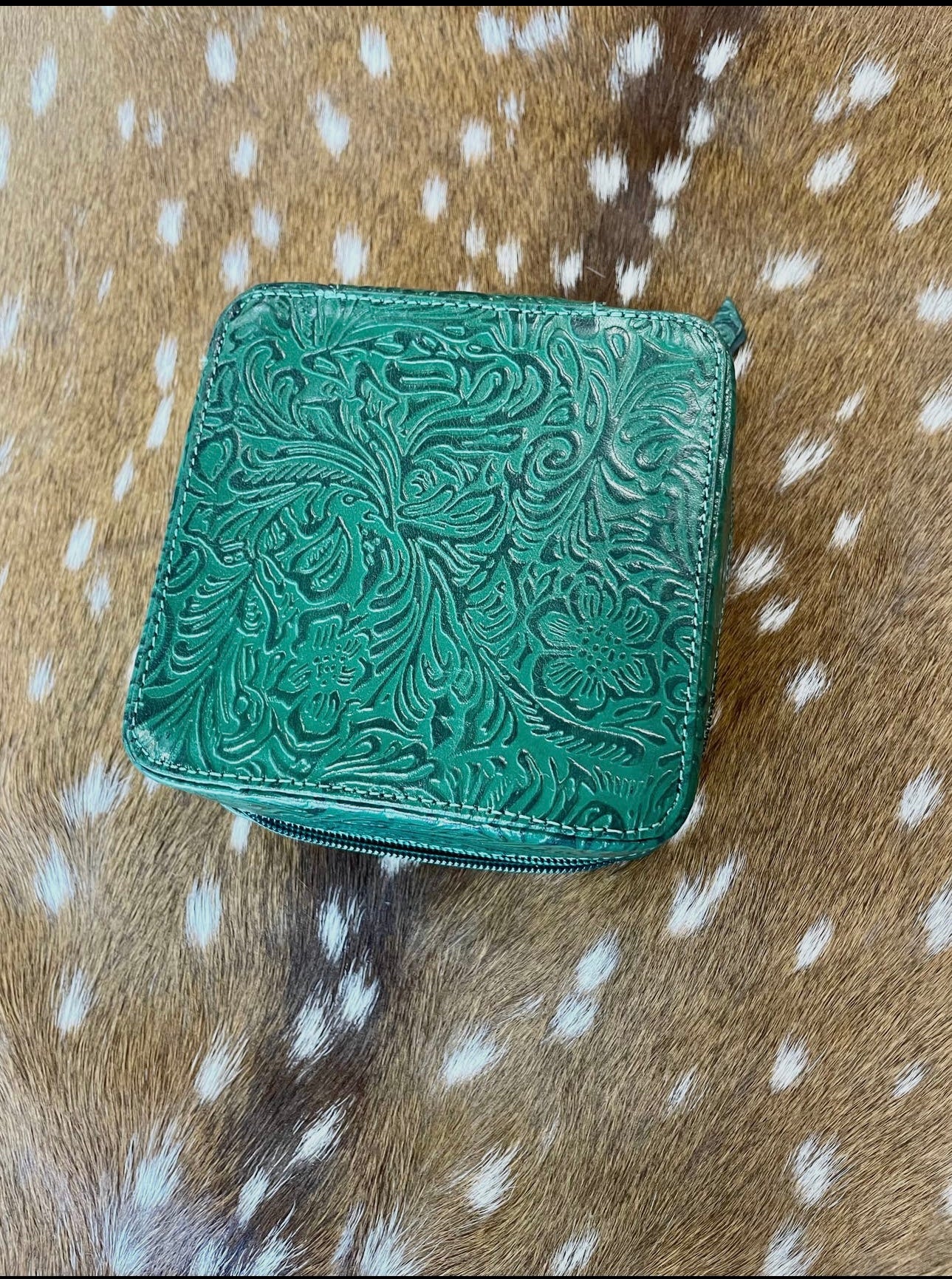 Green Leathern Jewelry Box