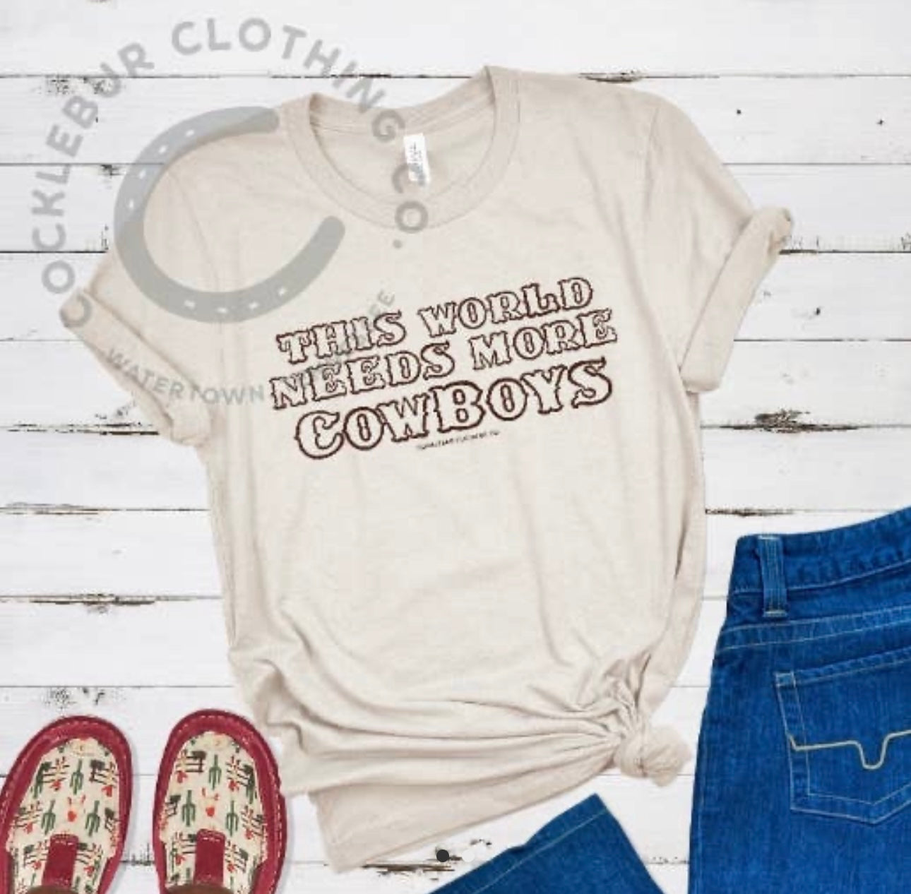 This World Needs More Cowboys Graphic Tee