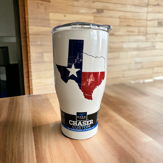 Chaser 27 oz Texas Flag